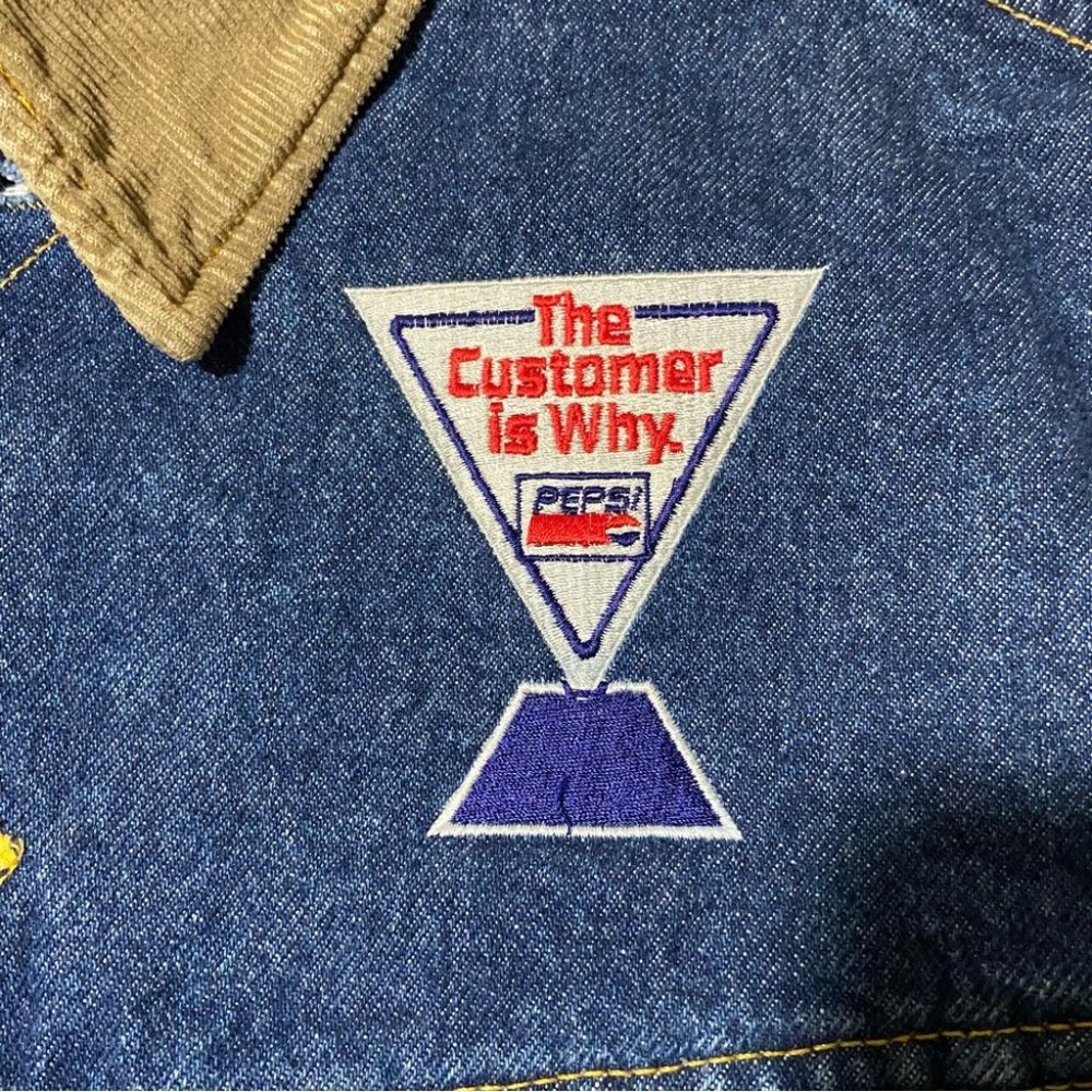 Vintage LEE Storm Rider Denim Blanket Lined Trucker Jacket Size 44 / L - Picture 3 of 16